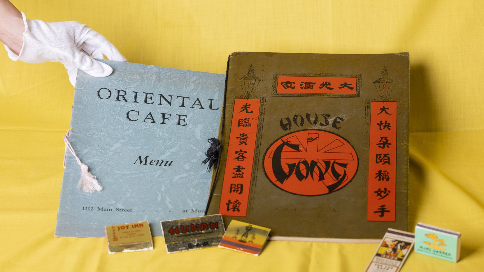 Menus and matchboxes archived by Denise Johnson and Stephanie Drenka, who recently founded...