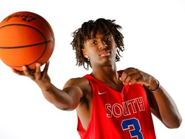 South Garland junior Tyrese Maxey is the 2018 Dallas Morning News boys basketball player of the year.  He poses in the studio, Thursday, March 22, 2018.