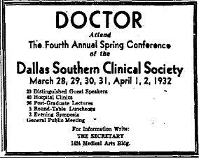 An advertisement from March 20, 1932.