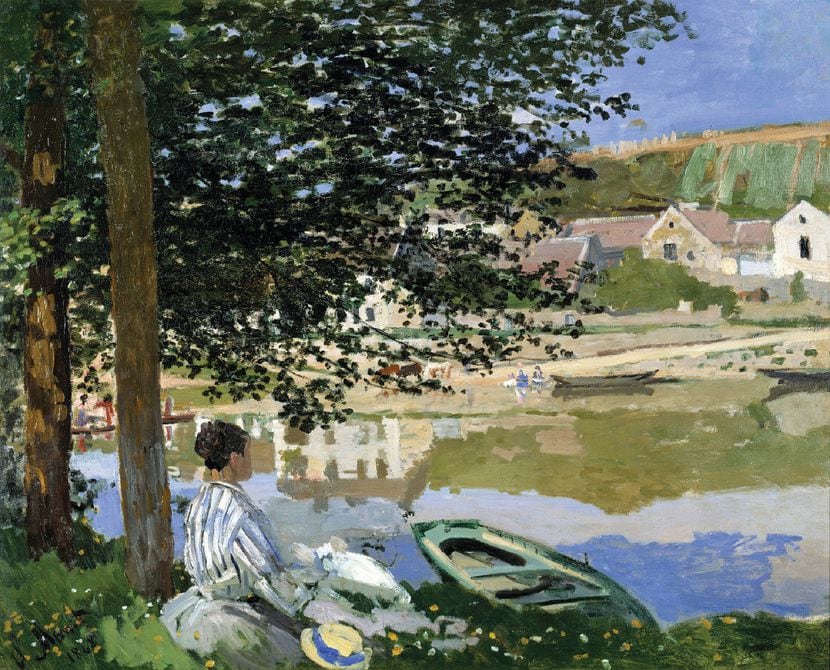Claude Monet's On The Bank Of The Seine, Bennecourt, from 1868, is currently on loan to the...