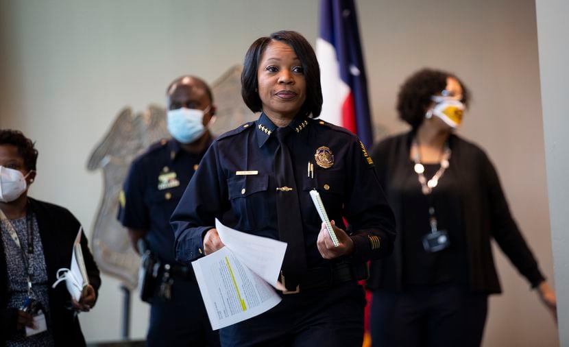 Dallas Police Chief U. Reneé Hall at police headquarters on June 2, 2020.