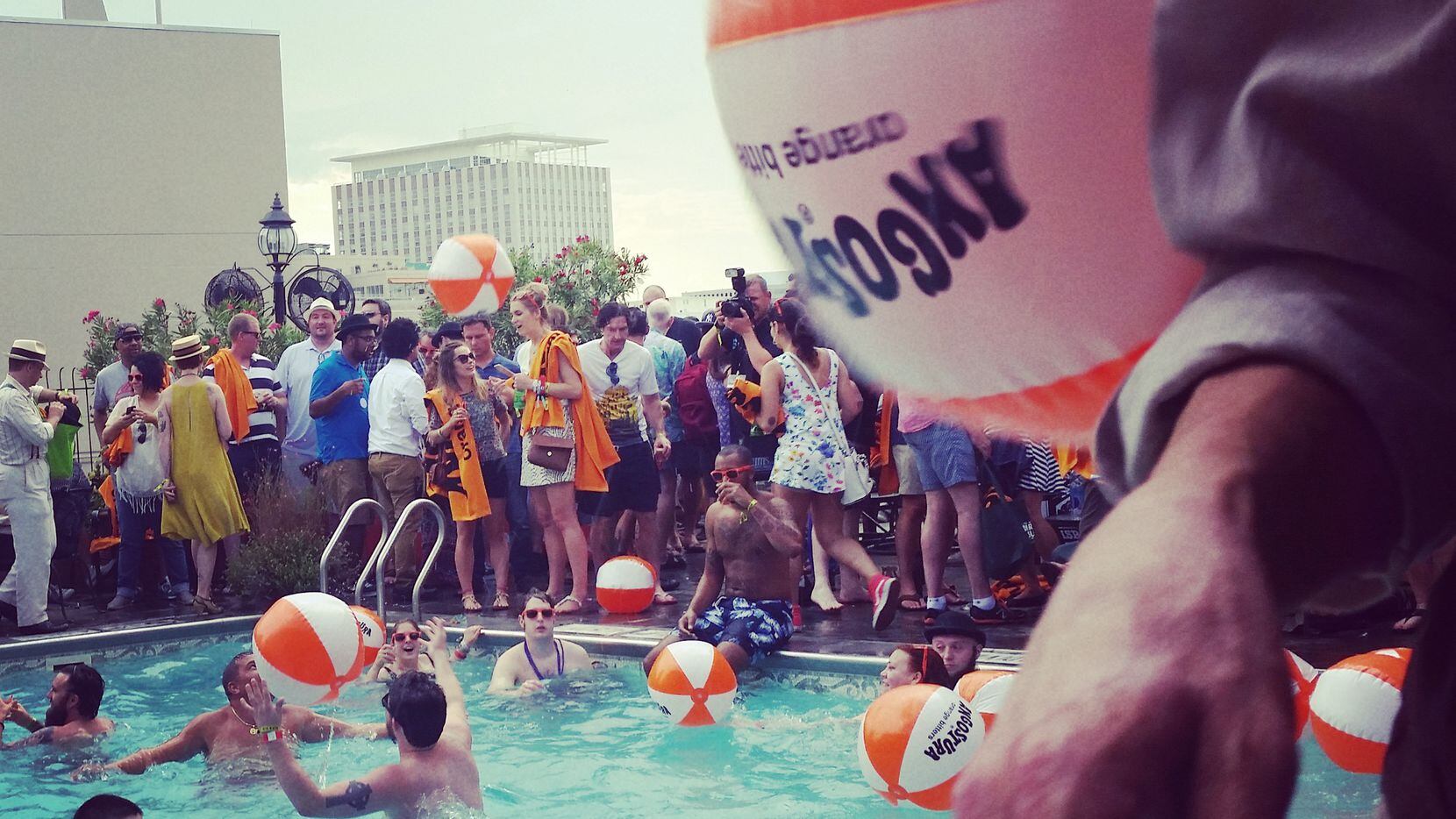 The scene at last year's Orange is the New Black pool party, sponsored by The House of...