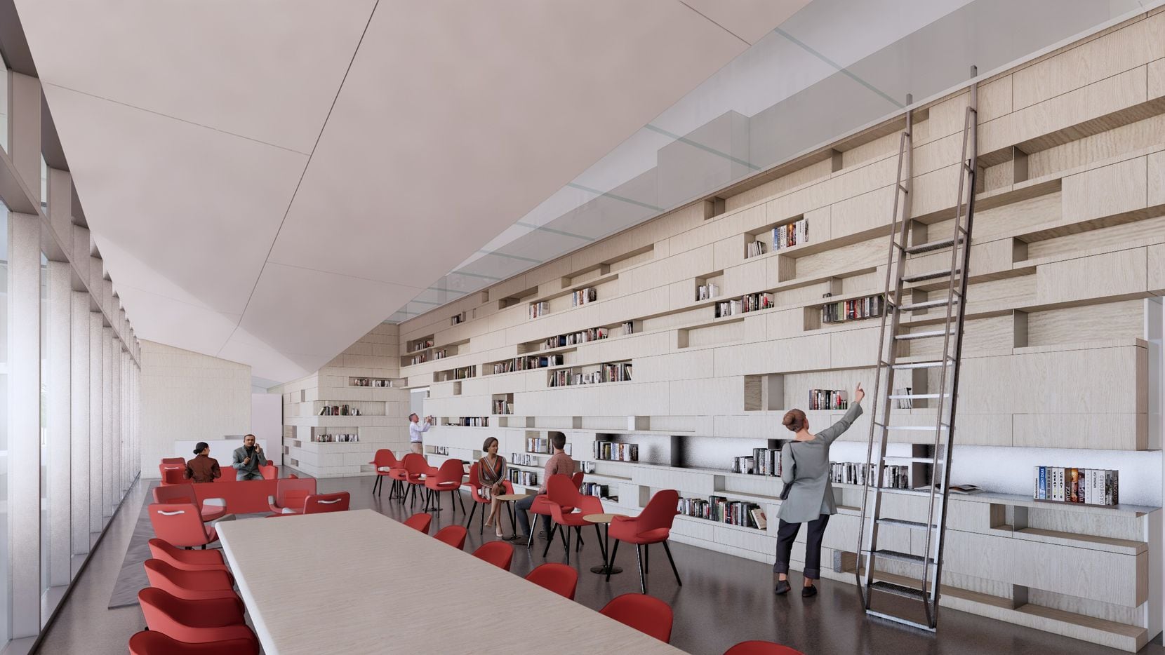 The Brettell Reading Room in the proposed Crow Museum of Asian Art in UTD.  (Courtesy...