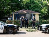 Dallas police remained at the scene of a boy's death in the 2800 block of Silkwood Street in...