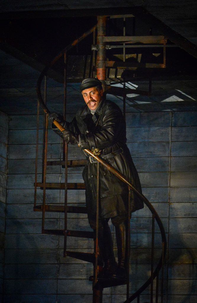 Mark S. Doss as Daland, in dress rehearsal of the Dallas Opera's The Flying Dutchman....