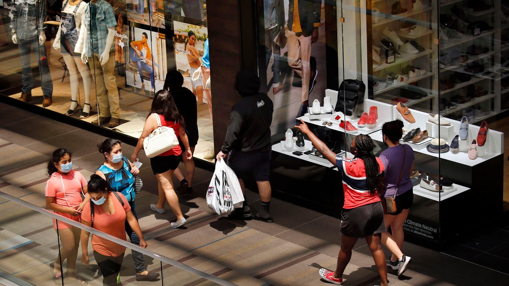 Shoppers returned to the Galleria Dallas last summer after being closed twice, once by state...