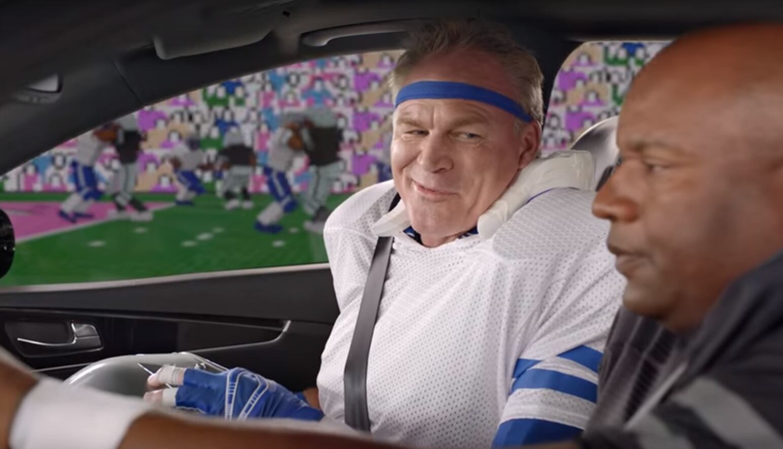 Instead of running over Brian Bosworth in commercial, Bo Jackson gives him ...