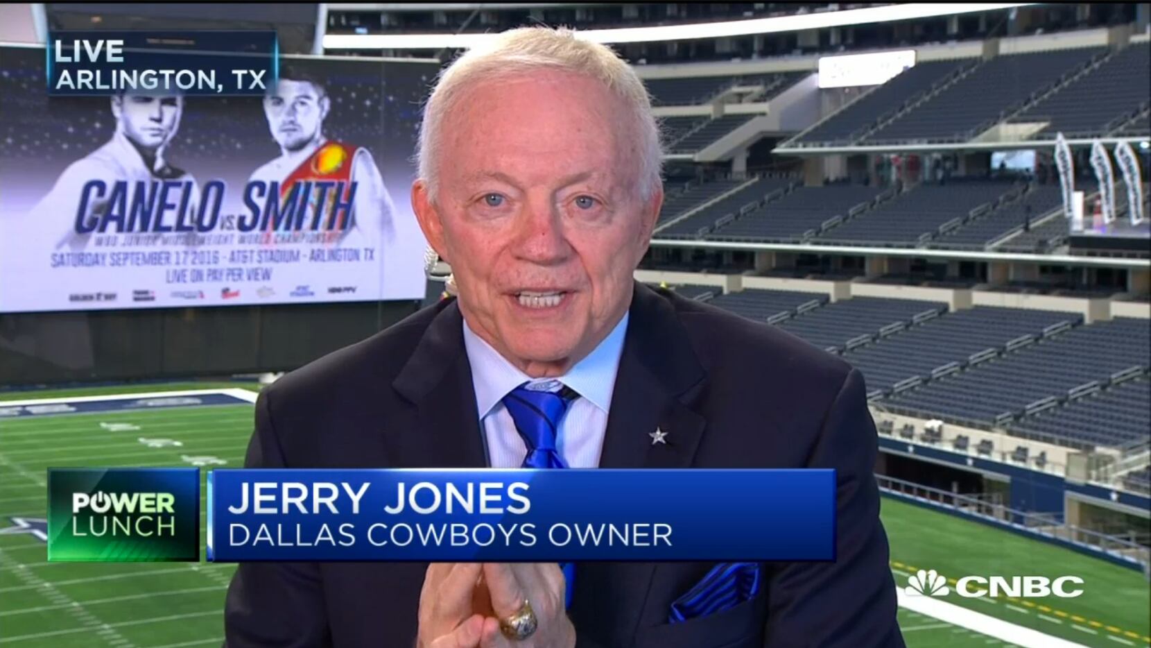 Jerry Jones talks about the latest Cowboys updates on CNBC's "Power Lunch" Monday.