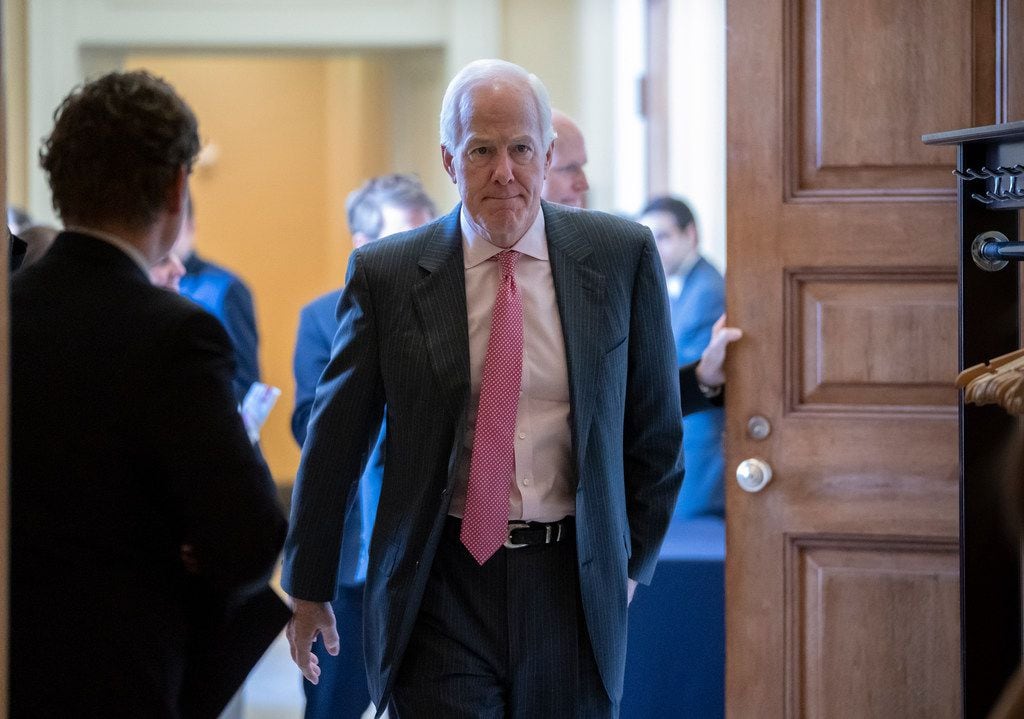 Texas Sen. John Cornyn phoned President Donald Trump to share his view that a closure of the...