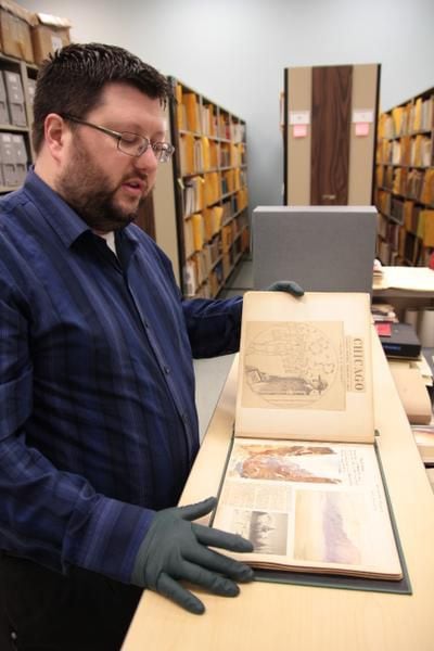 
Archivist Steven Price manages thousands of documents highlighting different aspects of the...