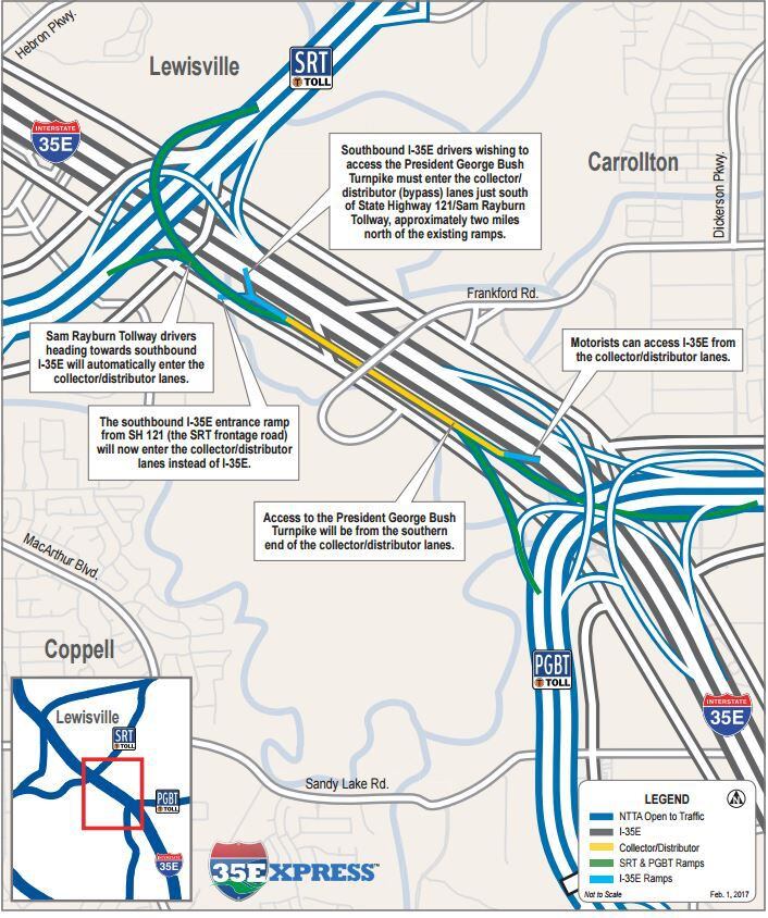 A look at the collector-distributor lanes opening along southbound I-35E this weekend....