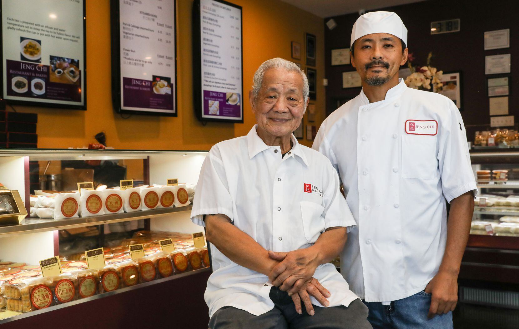 Jeng Chi owner Yuan Teng, known as the “the master” of mooncakes, and his son Francisco Teng...