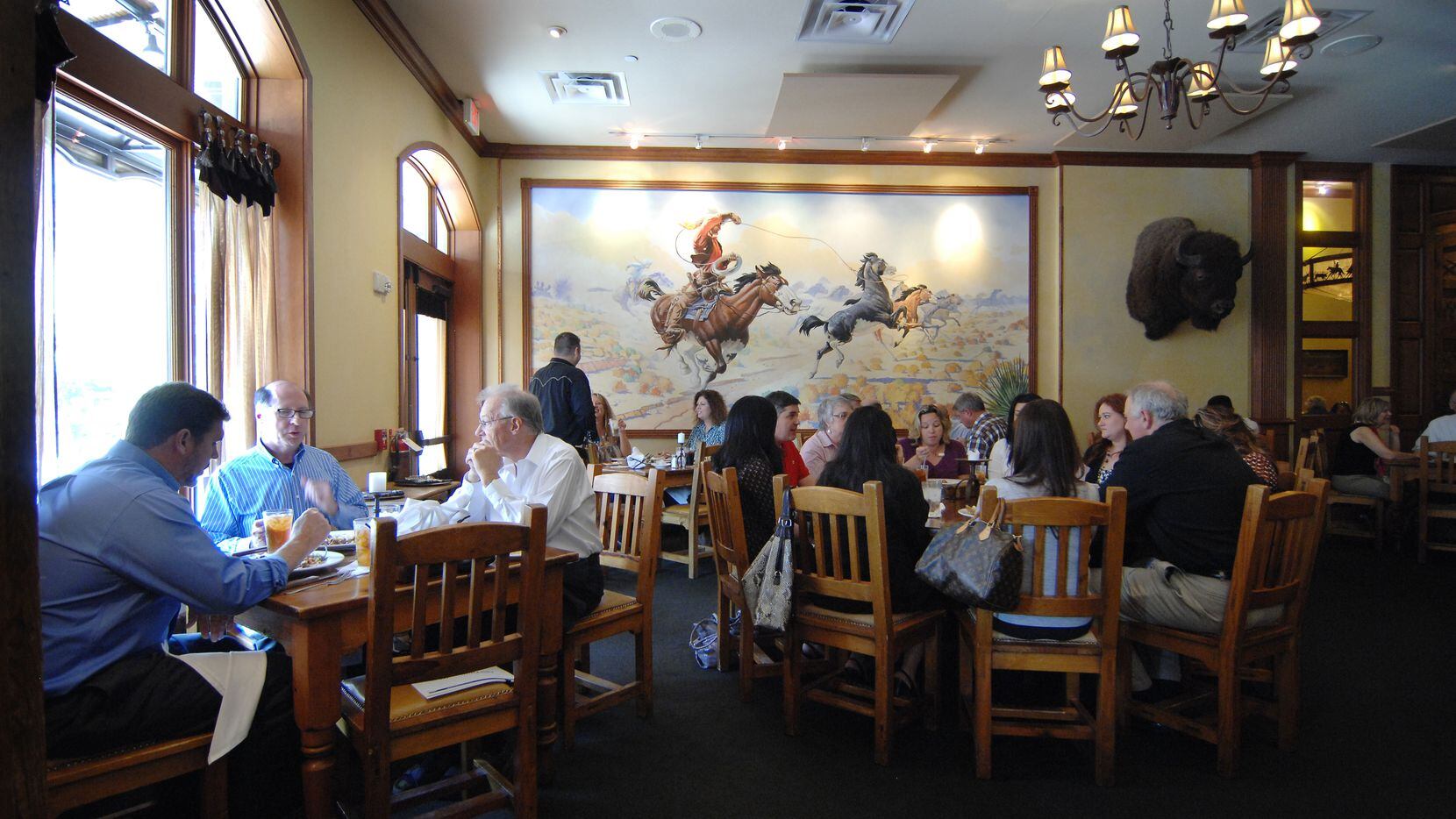 Dining room at Reata Restaurant 310 Houston Street in Fort Worth, Texas, in 2010.