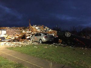  A view of the damage in Ovilla (KXAS-TV)