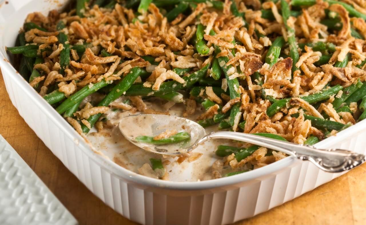 
Green bean casserole was born in 1955, when Campbell Soup Co.’s Dorcas Reilly wanted to...