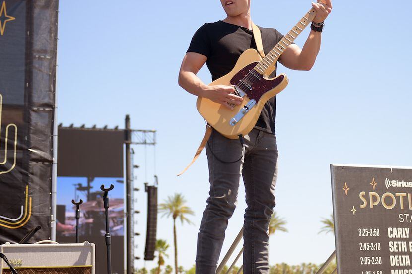 Gary Stanton of Muscadine Bloodline performed during 2018 Stagecoach California's Country...