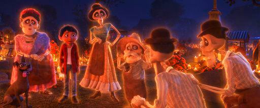 La película de Disney, Coco, habla sobre el Día de los Muertos. Foto Pixar
