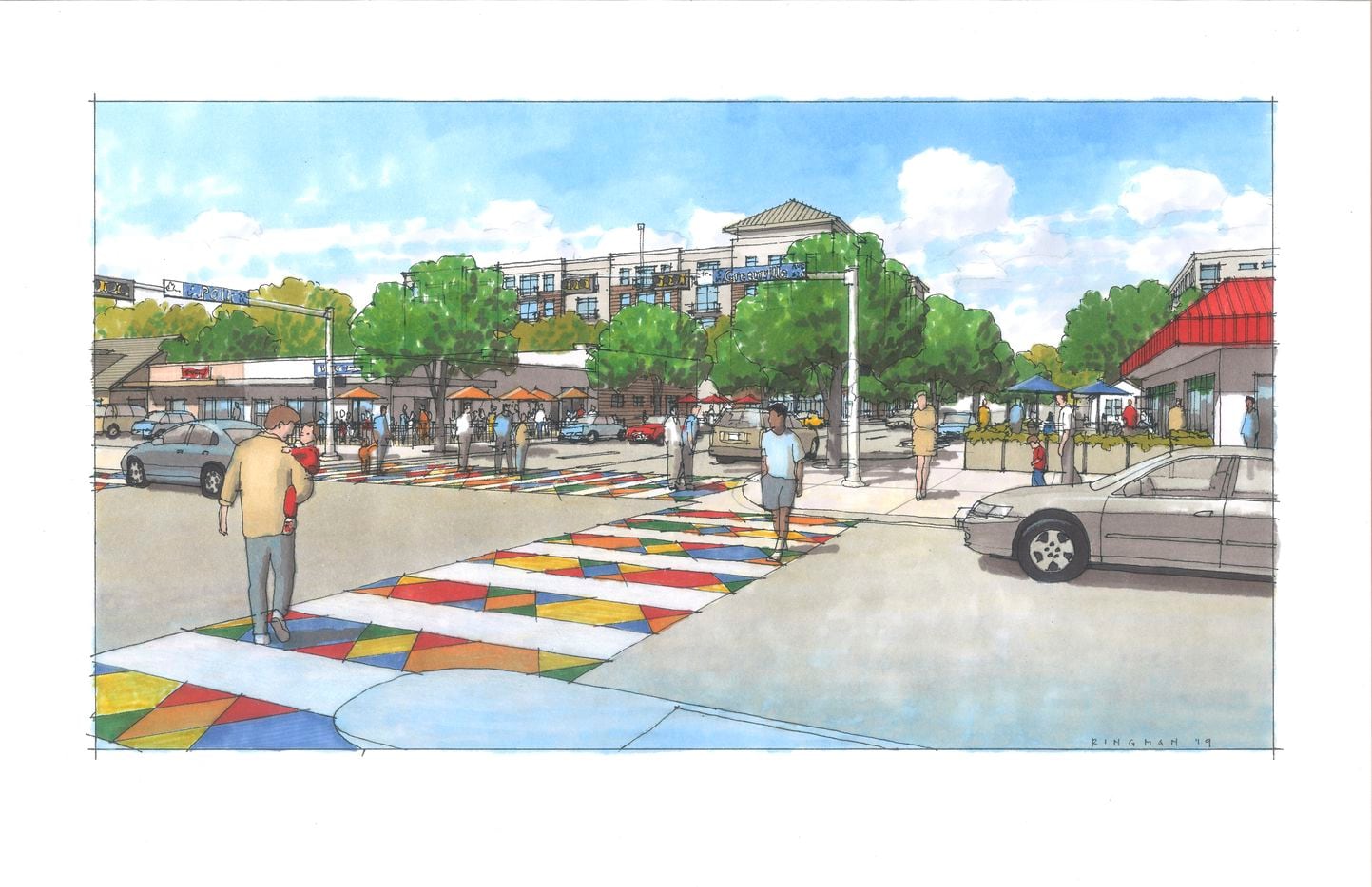 Richardson's old downtown district will get new retail and commercial construction.