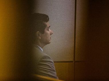 Ricardo Paniagua listens during the punishment phase of a capital murder trial for...
