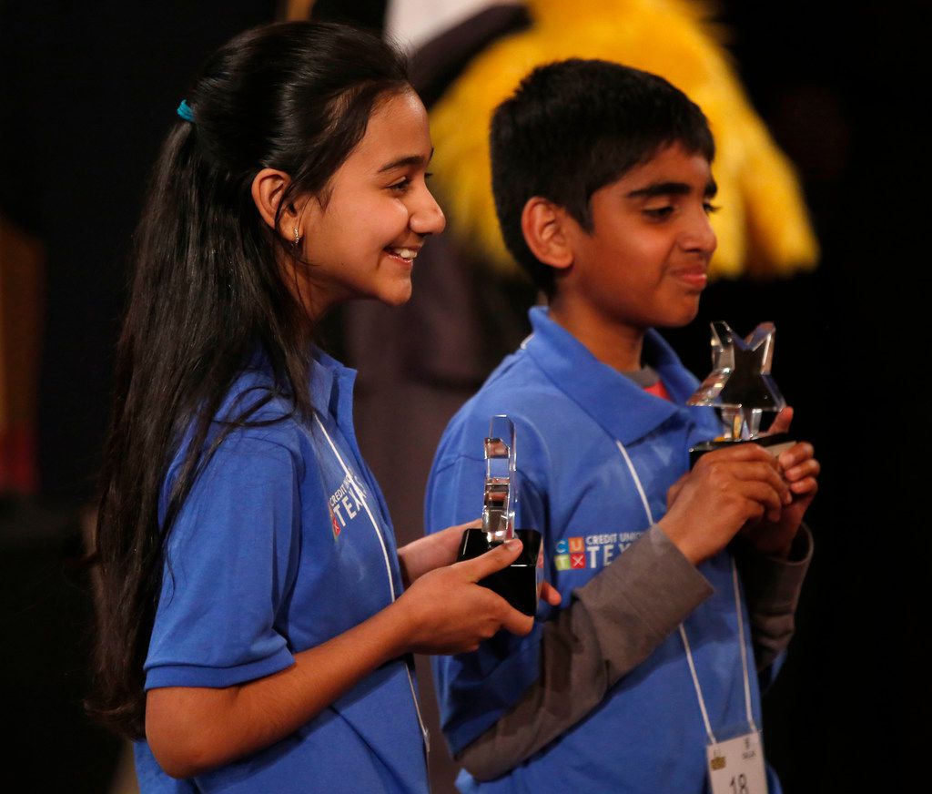 Naysa Modi (left) and Abhijay Kodali were named co-champions of Saturday's the 60th annual...