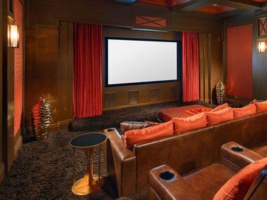 The house has its own movie theater.