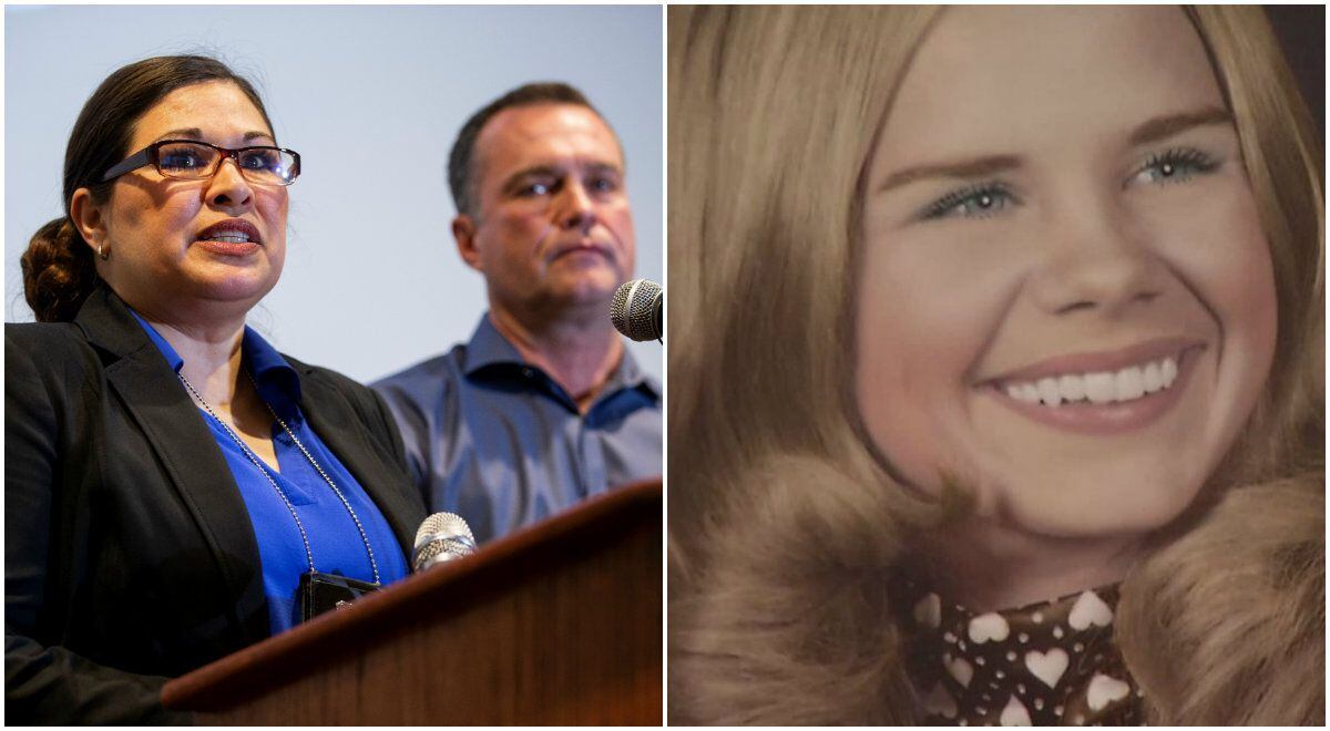 During a news conference on Tuesday, Fort Worth police Detective Leah Wagner (left photo)...