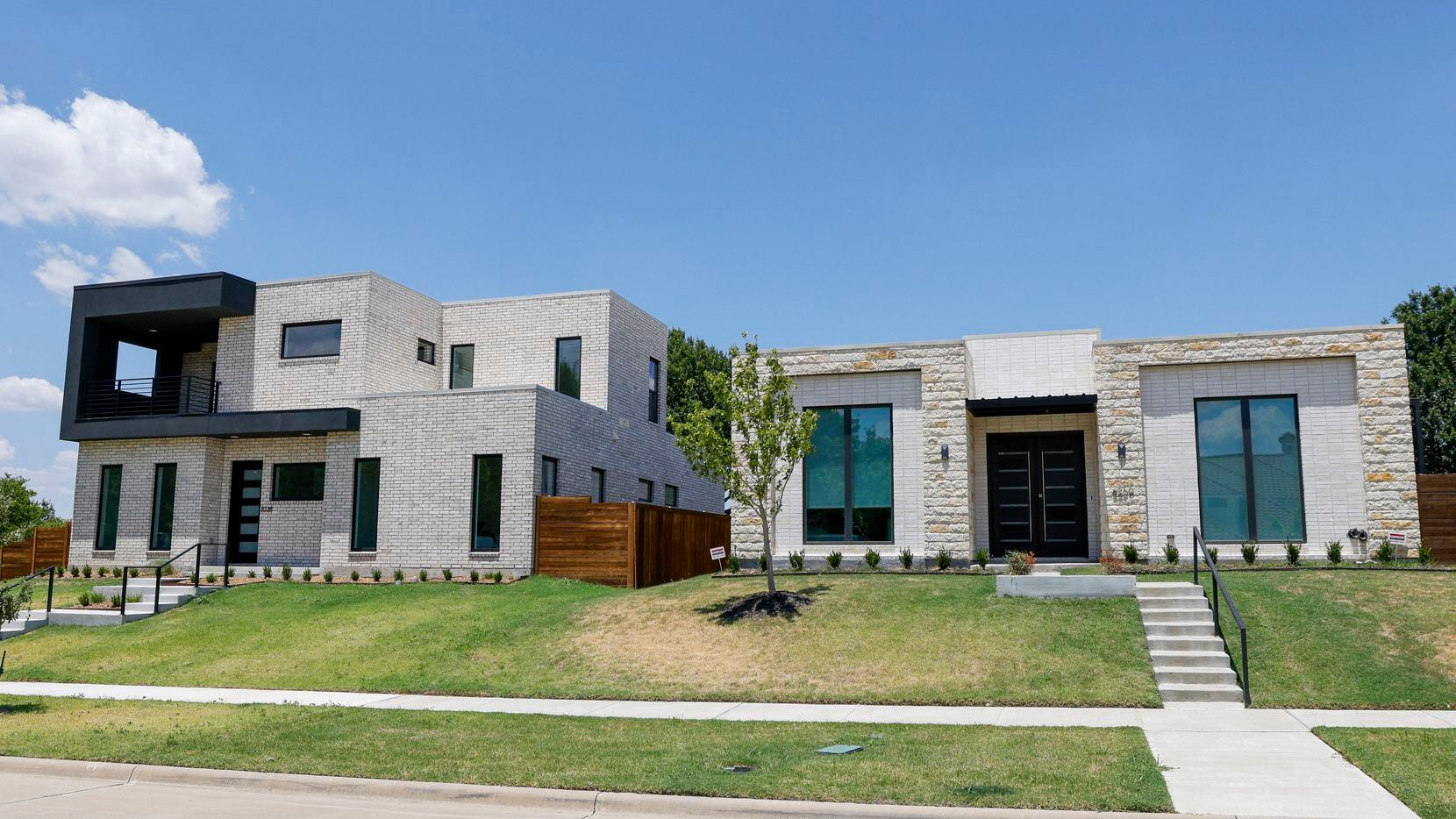The home of Imran and Priya Vithani (left) pictured in Frisco, Texas, Friday, July 15, 2022.
