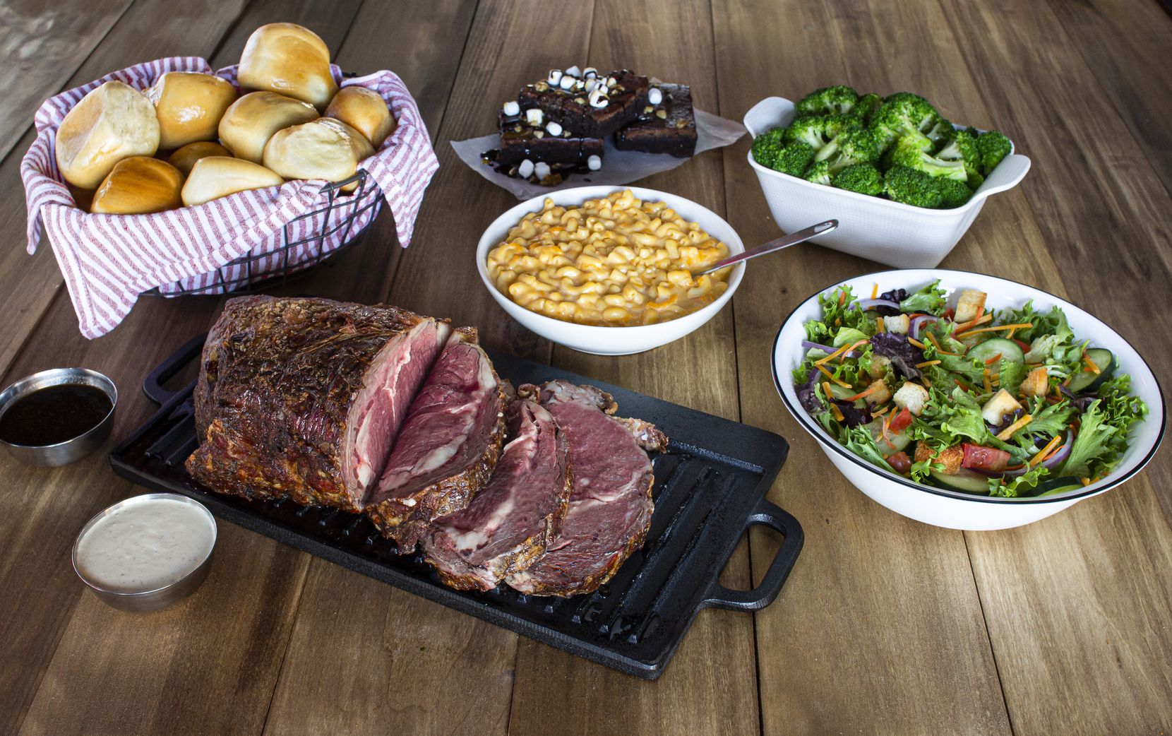 Logan's Roadhouse's Ultimate Holiday Feast includes a choice of meat like prime rib, house...