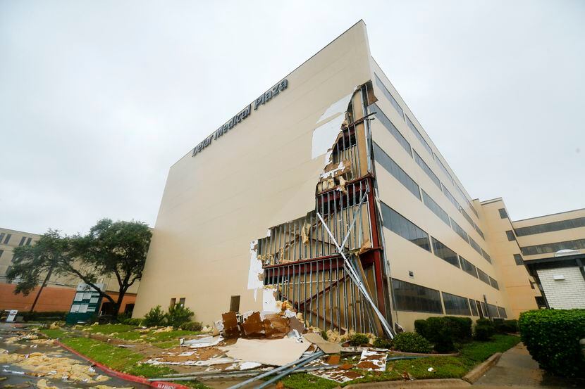 The Detar Medical Plaza in Victoria, Texas sustained damage to several floors after...