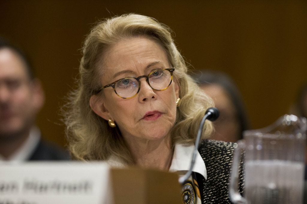 Kathleen Hartnett White appeared before a Senate committee in November during her...