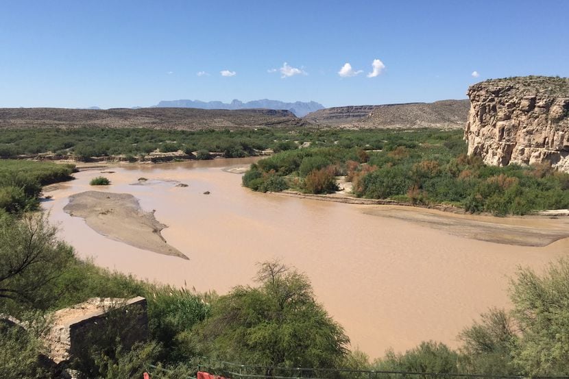 The Rio Grande divides Big Bend National Park from Mexico and the tiny village Boquillas del...