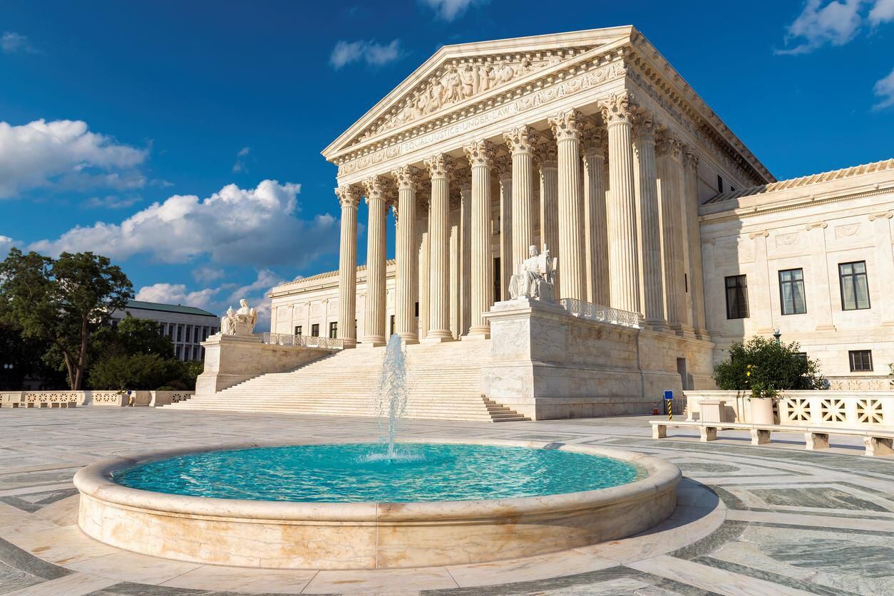 La Corte Suprema de Justicia en Washington, D.C.(GETTY IMAGES)

