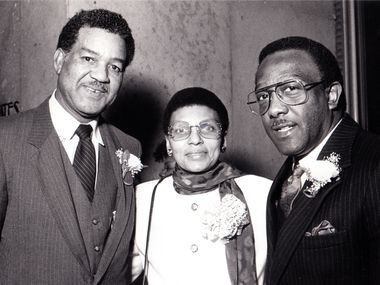 From left: William Thomas and Mavis and Richard Knight Jr. are seen in a Fete Set photo from Jan. 18, 1987.