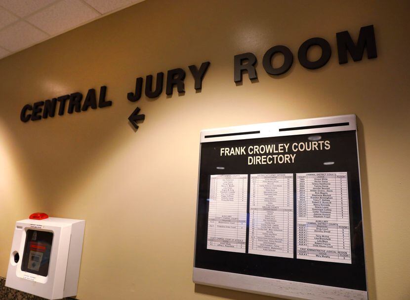 There are signs and directories throughout the Dallas courthouse to get you where you need...