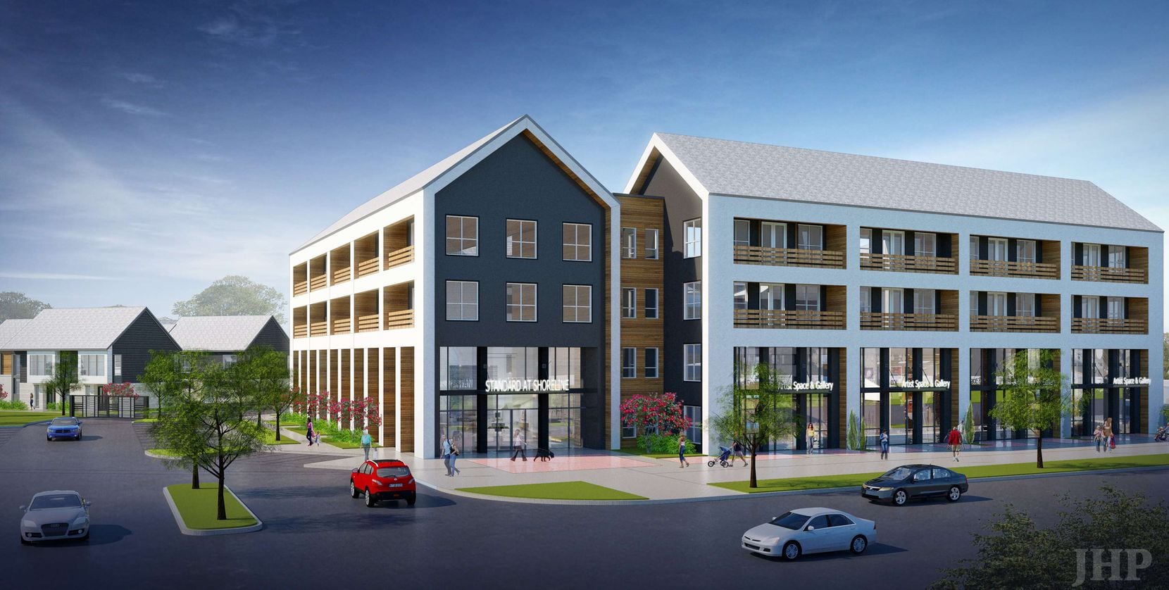 The most recent rendering of the Garland Road development proposed by Ojala Partners just...