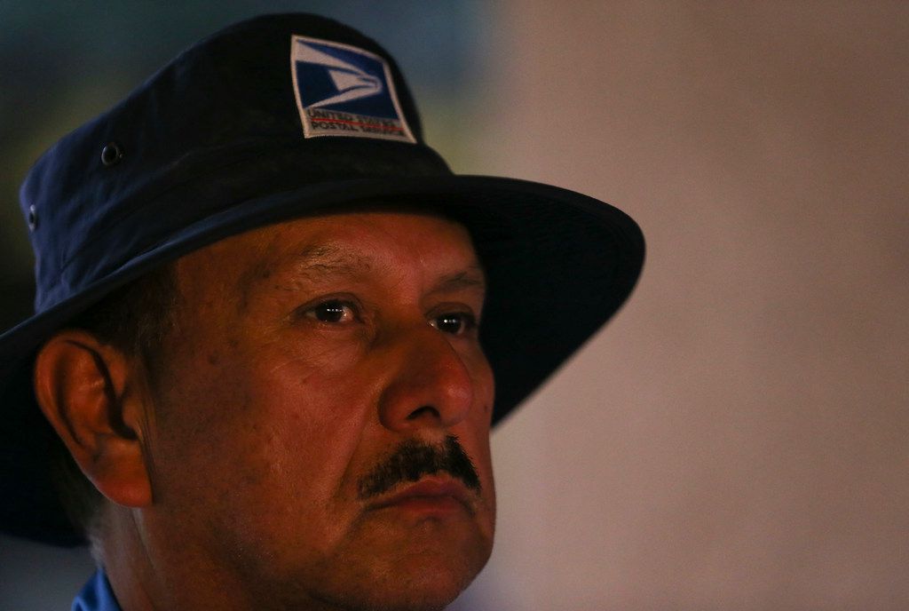 Sergio Bustamante, a U.S. Postal Service worker of Midland, Texas, and other postal workers...