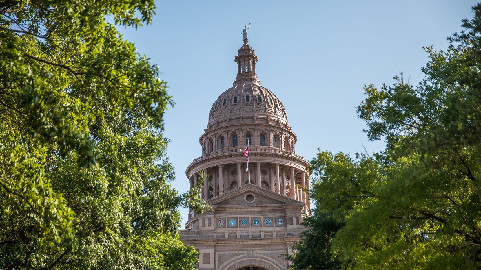 The Texas state capitol building in Austin.
