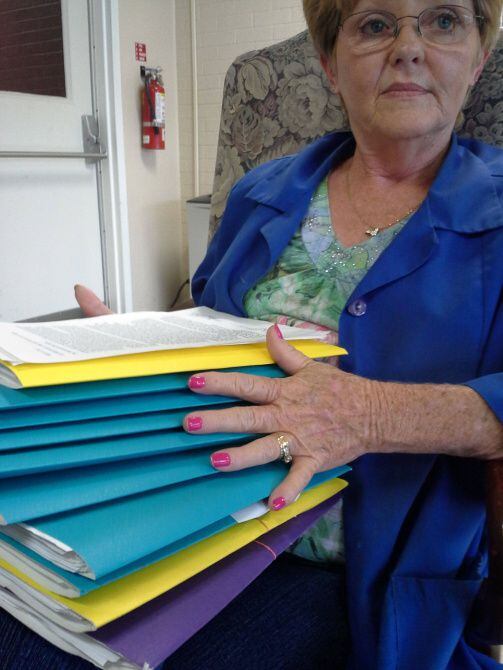 Kathy Hagler has collected more than 1,500 signatures at her family-owned supermarket on...