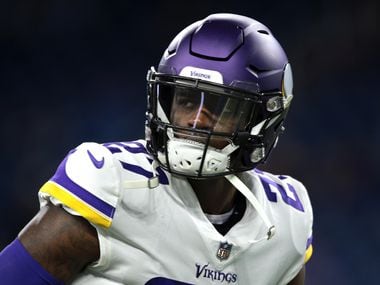 Minnesota Vikings safety Jayron Kearse (27) is seen during the first half of an NFL football game against the Detroit Lions in Detroit, Michigan USA, on Sunday, December 23,  2018.