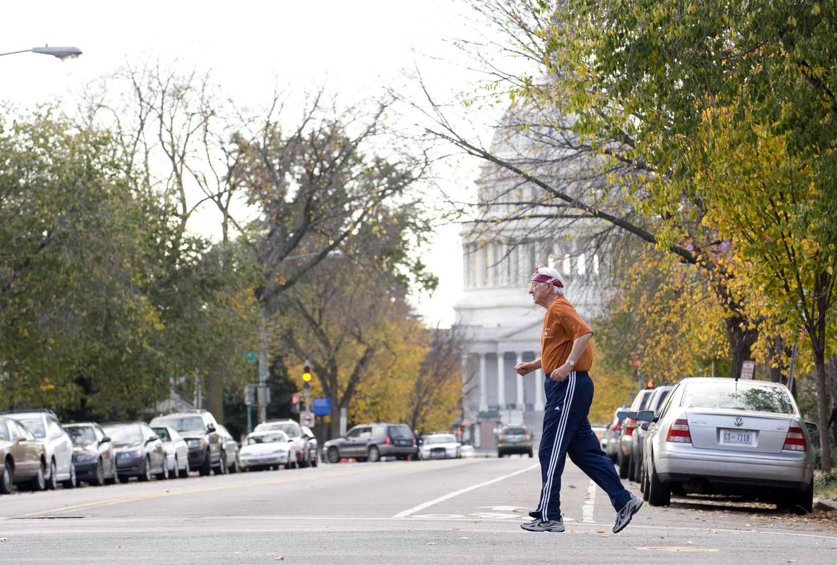 Rep. Ralph Hall, age 86, took his more than 3-mile daily jog from his house on Capitol Hill...