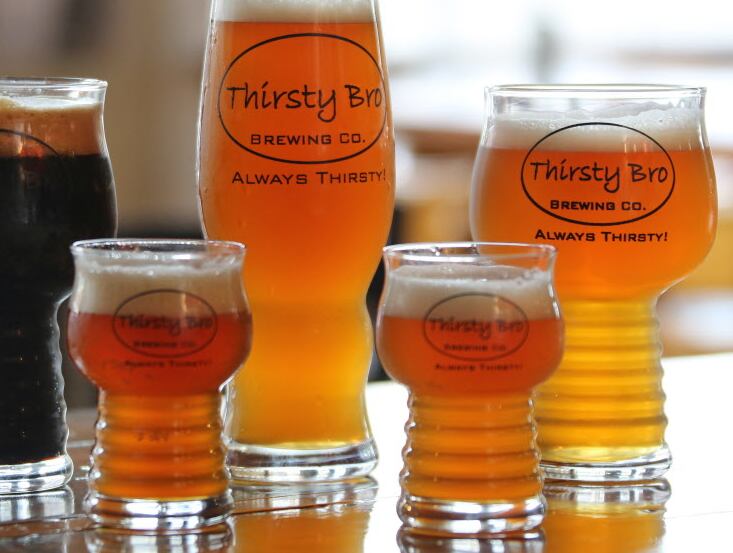 Plenty of tasty brews are available at Thirsty Bro Brewing Co. at 141 E. Main Street in...