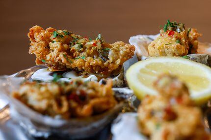 The Crispy Oysters appetizer at Bobbie's Airway Grill is a must-get. 