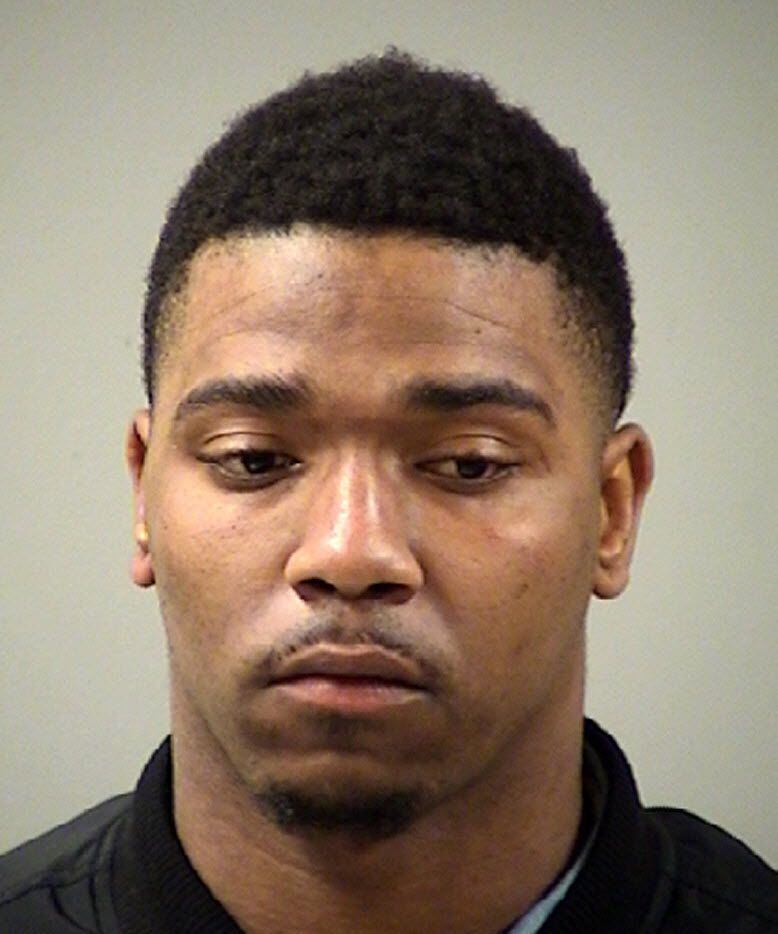 This booking photo released by the Bexar County Sheriff’s Office shows TCU quarterback Trevone Boykin, who was charged with felony assault of a police officer stemming from a bar fight early Thursday morning, Dec. 31, 2015. TCU football coach Gary Patterson has suspended Boykin for Saturday's Alamo Bowl game against Oregon. (Bexar County Sheriff’s Office via AP)