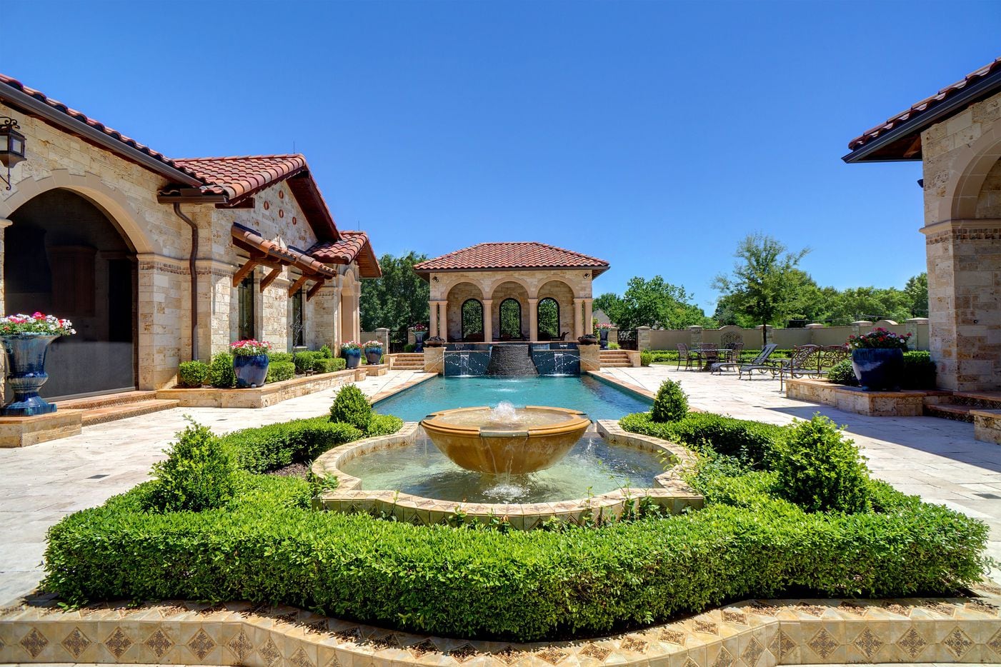 A look at the pool at 5513 Montclair Drive in Colleyville, TX.