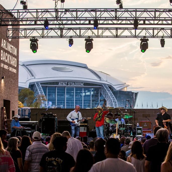 Eleven Hundred Springs performs during the grand opening celebration for Texas Live! 