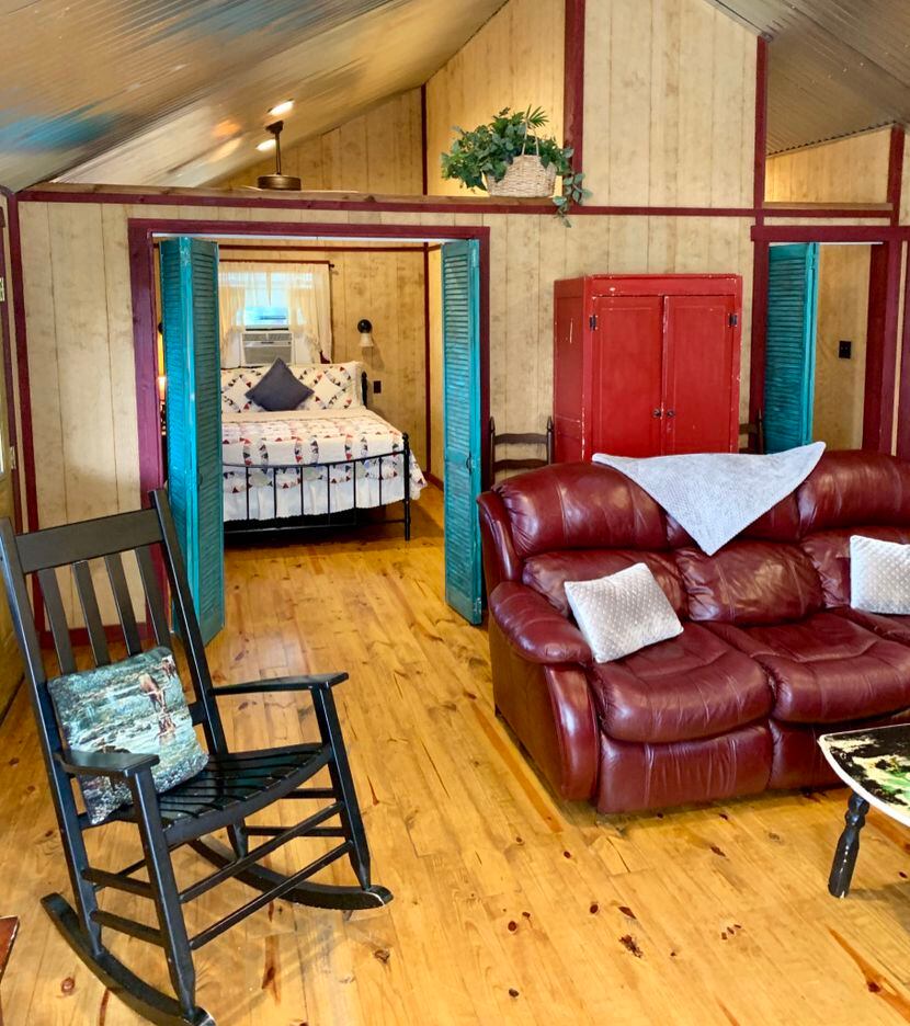 Anderson Creek Cabins feature 15 scenic acres to hike and explore, as well as a natural...