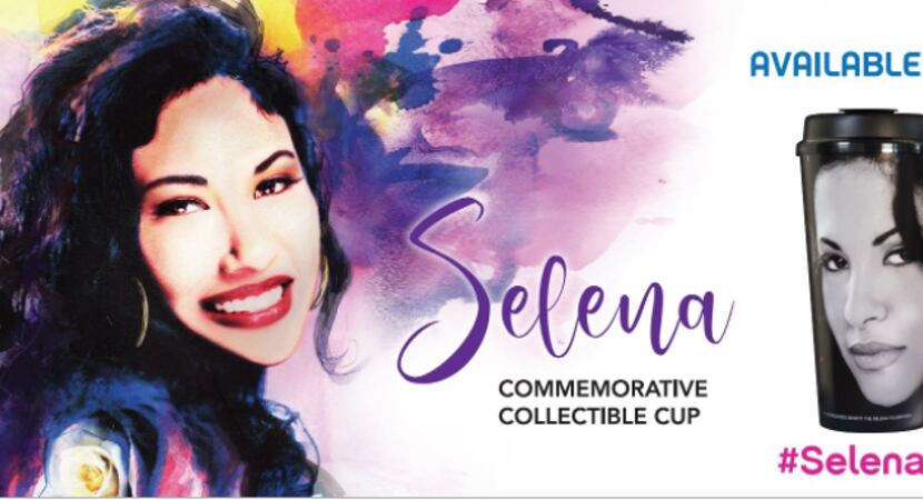 Ahora también se pueden conseguir vasos de colección de Selena Quintanilla. 
