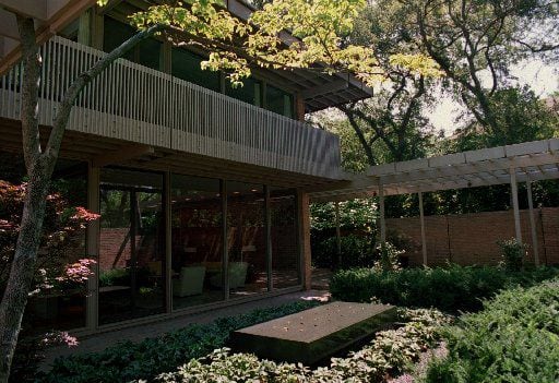 This house was designed in the early 1960s by E. G. Hamilton for prominent Dallas...