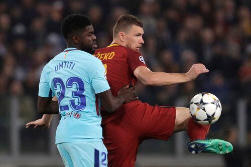 La Roma goleó 3 a 0 al Barcelona y lo dejó fuera de la Champions League. Foto AP
