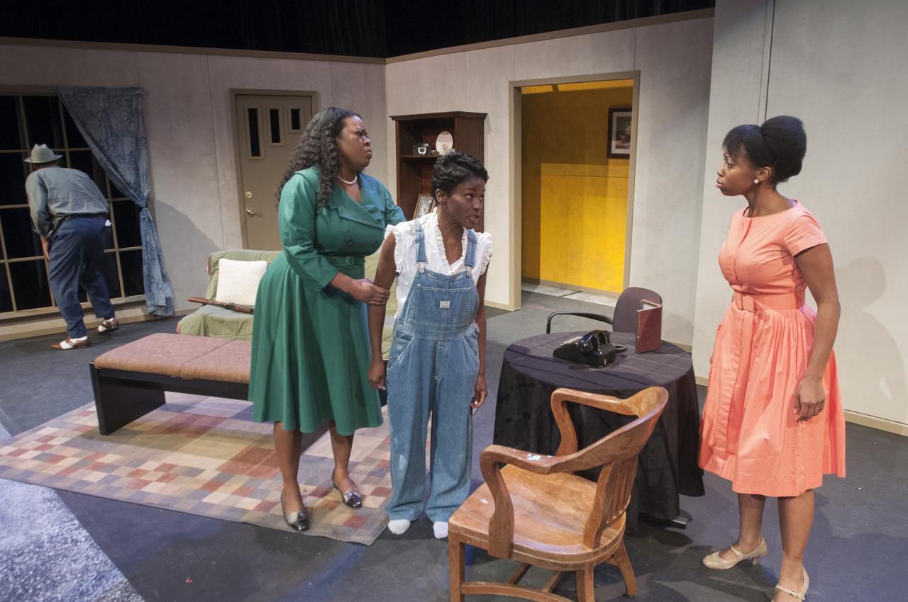 
From left: Tyrees Allen (Mr. Chuck), Stormi Emerson (Gertie), Ashley Wilkerson (Robbie) and...